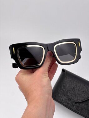 LOEWE LW40168I 01A BLACK SQUARE SUNGLASSES